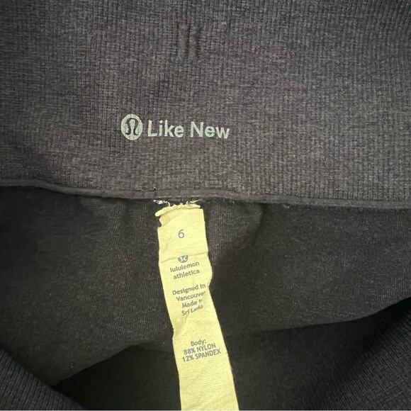 Lululemon Ebb And Flow Crop Inkwell Navy Blue seamless ruched - Picture 6 of 11